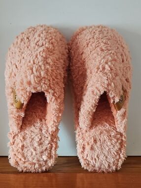 Plush Peacb Fuzzy Slide Slippers for Women